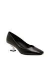 Katy Perry The Laterr Pump Womens Textured Faux Leather Pumps In Black