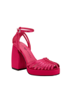 Katy Perry The Uplift Platform Sandal In Luminous Pink - Polyurethane/polyester 