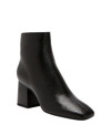 Katy Perry The Geminni Womens Faux Leather Square Toe Booties In Black