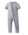 EARTH BABY OUTFITTERS BABY BOYS RAYON FROM BAMBOO RIBBED ZIP FRONT ROMPER