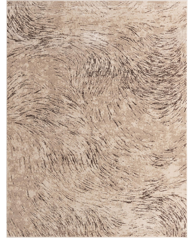 Bayshore Home Refuge Wave 8' X 10' Area Rug In Brown