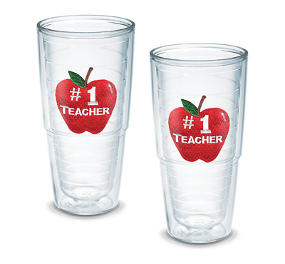 Tervis Tumbler Tervis #1 Teacher Apple Made In Usa Double Walled Insulated Tumbler Cup Keeps Drinks Cold & Hot, 24o In Open Miscellaneous