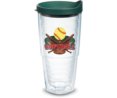 Tervis Tumbler Tervis Softball Made In Usa Double Walled Insulated Tumbler Travel Cup Keeps Drinks Cold & Hot, 24oz In Open Miscellaneous
