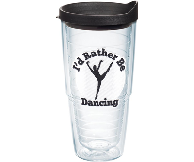 Tervis Tumbler Tervis Rather Be Dancing Made In Usa Double Walled Insulated Tumbler Travel Cup Keeps Drinks Cold & In Black