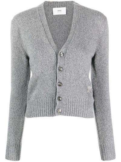 Ami Alexandre Mattiussi Ami Paris Maglie Grigio In Heather Grey