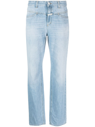 Closed Mid-rise Straight-leg Jeans In Blue