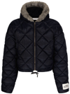 DOLCE & GABBANA LOGO-PATCH QUILTED JACKET