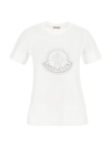 Moncler Logo Cotton White T-shirt In White