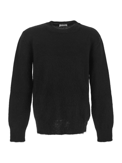 Off-white Arrow Intarsia Crew-neck Jumper In Black