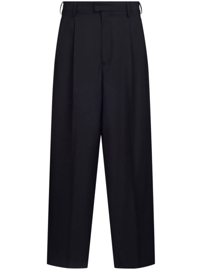 Marni Pressed-crease Tailored Trousers In Black