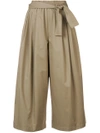 TOME TOME CROPPED PALAZZO PANTS - NUDE & NEUTRALS,TP176061A12061306
