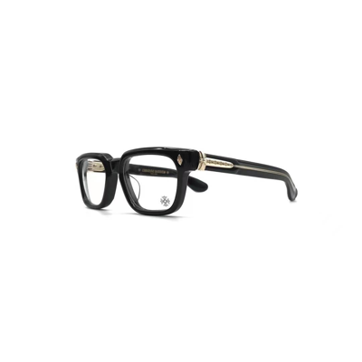 希少【CHROME HEARTS】Pen 15 Black 18k Gold Plated Rx メガネ Chrome Hearts Pen 15 Black 18K Gold Plated Eye Glasses Frame