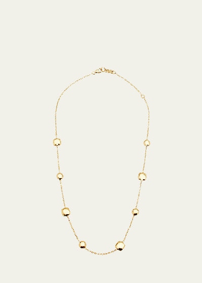 Ippolita Short Hammered Pinball Chain Necklace In 18k Gold In Yellow Gold