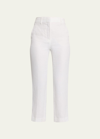 Loro Piana Antigua Straight-leg Linen Trousers In 1000 White