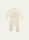 MONCLER KID'S BELL PRINTED WOOL COVERALL