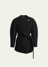 Chloé Iconic Soft Wool Belted Coat In Black