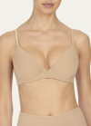 Natori Verge Convertible Underwire Plunge Bra In Cafe