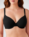 Wacoal Shape Revelation Shallow Top T-shirt Bra In Black