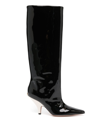 Bally Katy 85 Leather Boots - Women's - Calf Leather/patent Calf Leather In Black