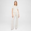 Theory Demitria Pant In Good Wool In Sand