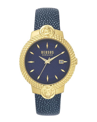 Versus Mouffetard Watch In Gold