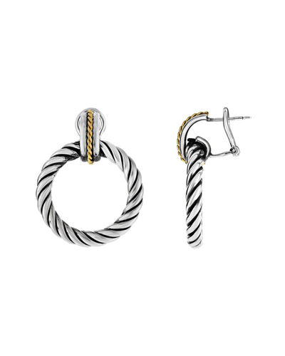 Phillip Gavriel 18k & Silver Cable Earrings