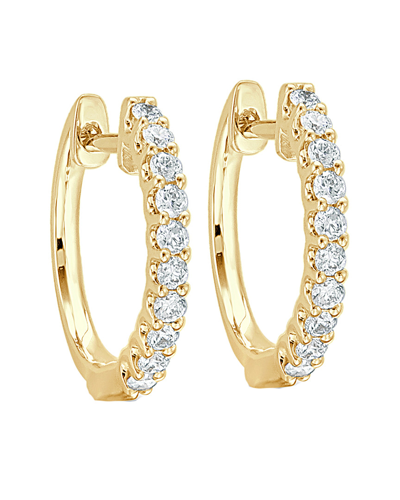 Sabrina Designs 18k 0.28 Ct. Tw. Diamond Hoops