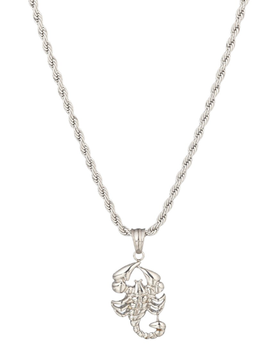 Eye Candy La Titanium Scorpion Pendant Necklace