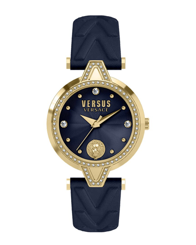 Versus By Versace Women's V  Crystal Watch In Gold