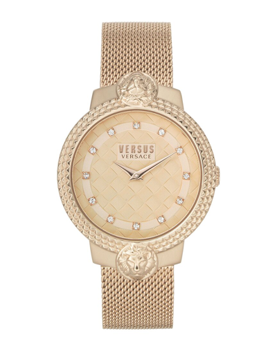 Versus Mouffetard Bracelet Watch In Gold