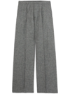 R13 INVERTED WOOL WIDE-LEG TROUSERS