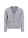 THOM BROWNE LOGO CARDIGAN