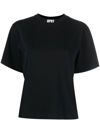 Heron Preston Logo-embroidered Collar T-shirt In Black  