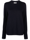 Jil Sander Liso Crew-neck Wool Jumper In Blue