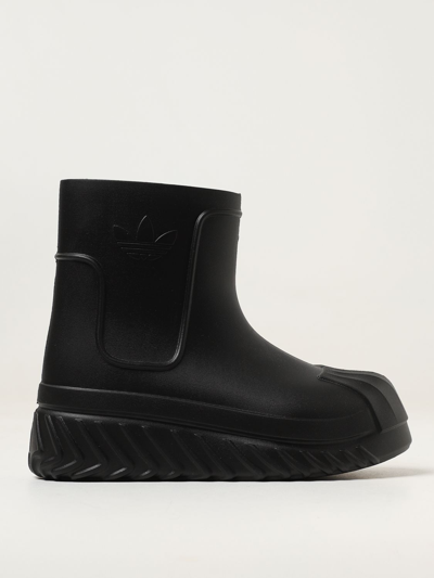 Adidas Originals Flat Ankle Boots  Woman In Black/black/grey