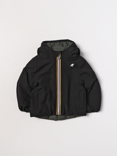 K-way Jacket  Kids Color Black In Blue