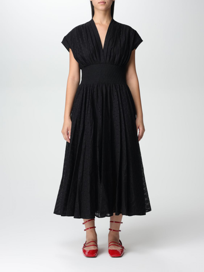 Tory Burch Cotton Eyelet Dress In Black | ModeSens