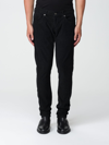 Dondup Slim-cut Corduroy Trousers In Black