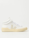 Veja V-12 Leather Extra White Sable Trainers In White