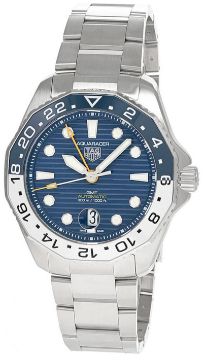 Pre-owned Tag Heuer Aquaracer Professional 300 Gmt 43mm Men's Watch Wbp2010.ba0632