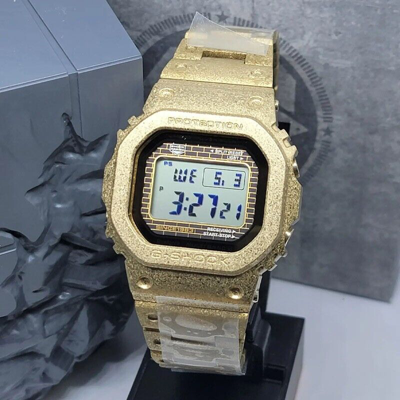 Pre-owned Casio G-shock Gold-ion 40th Anniversary Recrystallized Men's Watch Gmwb5000pg-9