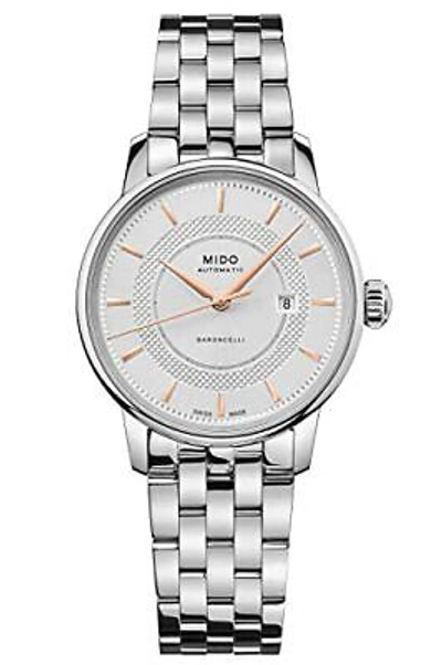 Pre-owned Mido Baroncelli Signature - Swiss Automatic Watch For Women - Silver Dial - C...