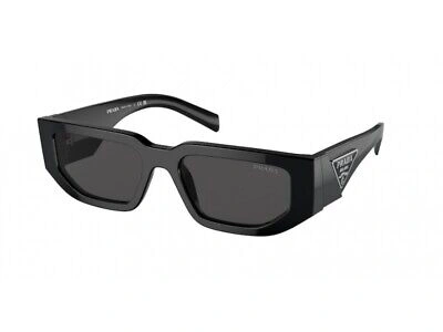 Pre-owned Prada Sunglasses Pr 09zs 1ab5s0 Black Dark Gray Man