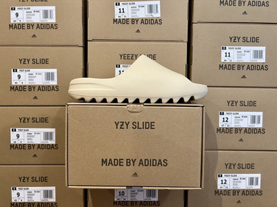 Pre-owned Adidas Originals Adidas Yeezy Slide Bone 2022 Yzy 100% Authentic Fz5897 Size 5 In White