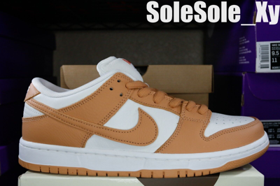 Pre-owned Nike Sb Dunk Low Pro Iso Light Cognac Dm8998-200 Size 4-14 In Brown