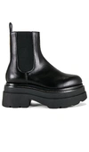 Shop Alexander Wang Carter Platform Chelsea Boot In Black