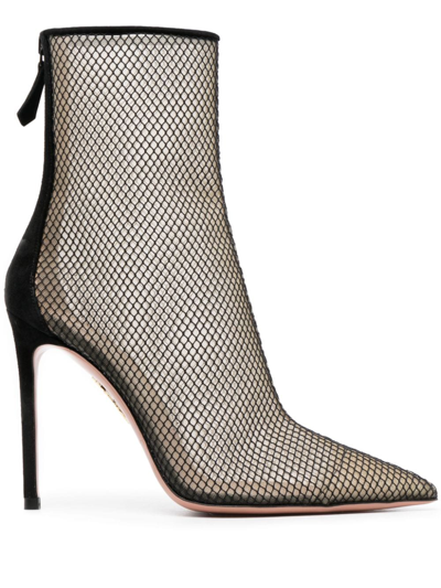 Aquazzura Wild Thoughts 105mm Ankle Boots In Black