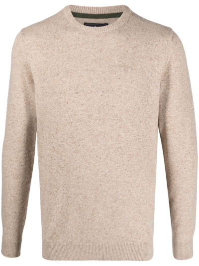 BARBOUR MÉLANGE-EFFECT CREW-NECK JUMPER