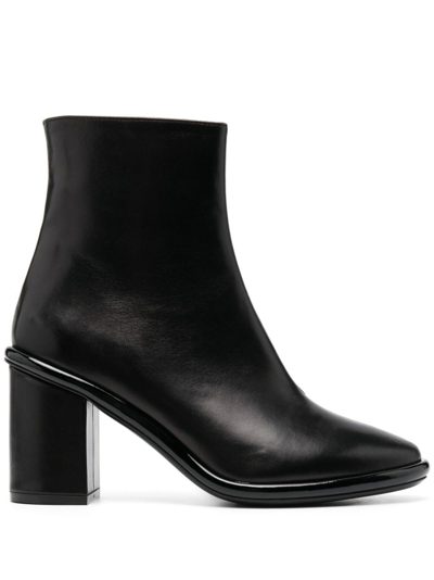 Roberto Festa Commy 90mm Leather Ankle Boots In Schwarz