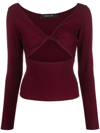 FEDERICA TOSI KNOT-DETAIL KNITTED TOP